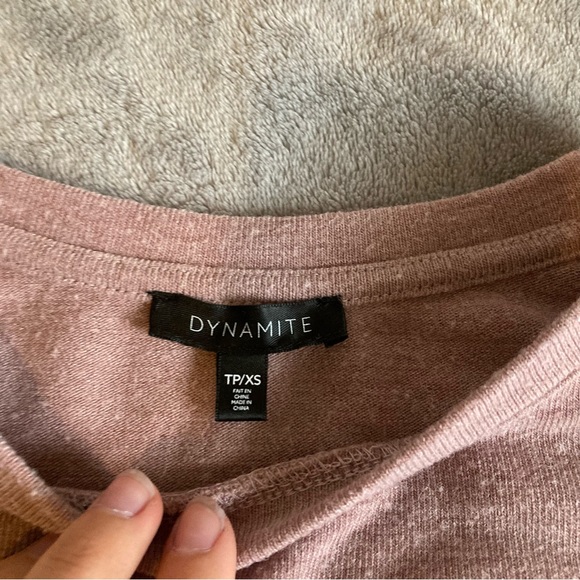 Dynamite light pink longsleeve top size XS - Picture 3 of 3